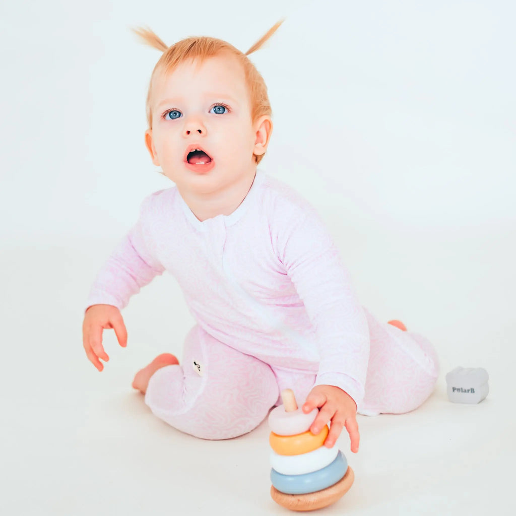 Kezeslábas - Marshmallow Maze Bambusz Cipzáros Kezeslábas és Rugdalózó