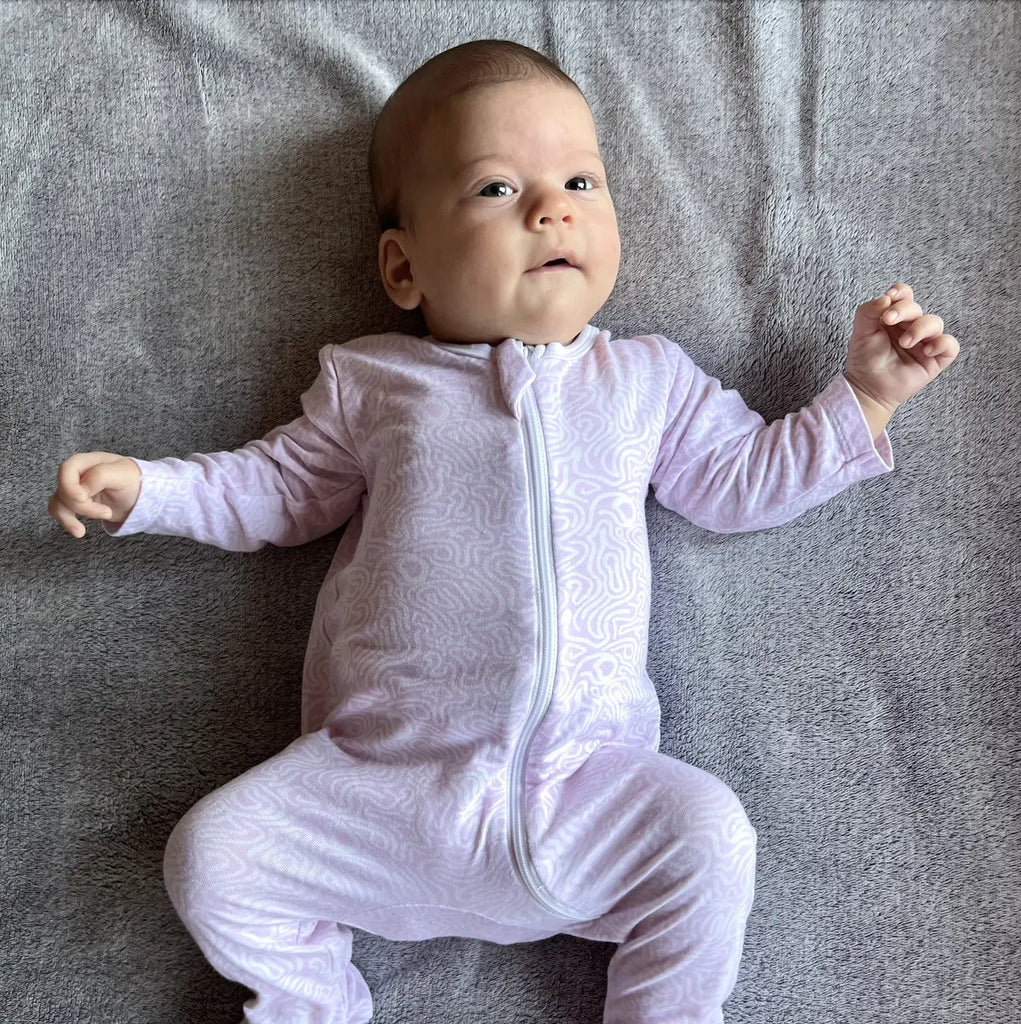 Kezeslábas - Marshmallow Maze Bambusz Cipzáros Kezeslábas és Rugdalózó