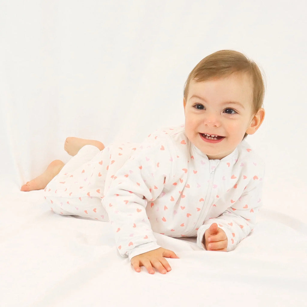 Szíves Hosszú Ujjú Bélelt Tipegő Hálózsák 1.2 TOG Tipegő Hálózsák liaabebe 